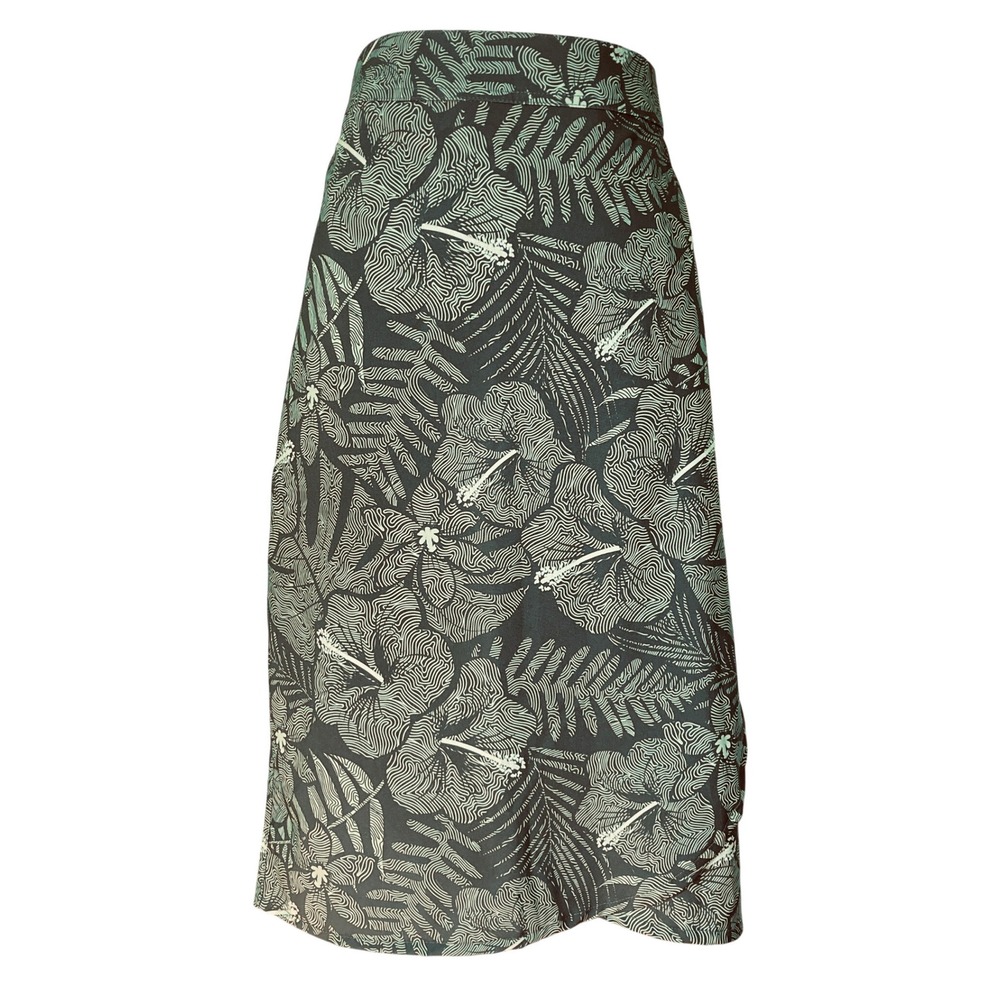 Rip‎ Skirt Hawaii Wrap Midi Skirt Maui Green Travel Length 3 (Size XXL) - Picture 6 of 10